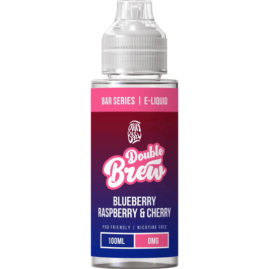 Ohm Brew Double Brew 100ml Shortfill E-Liquid Blueberry Raspberry & Cherry