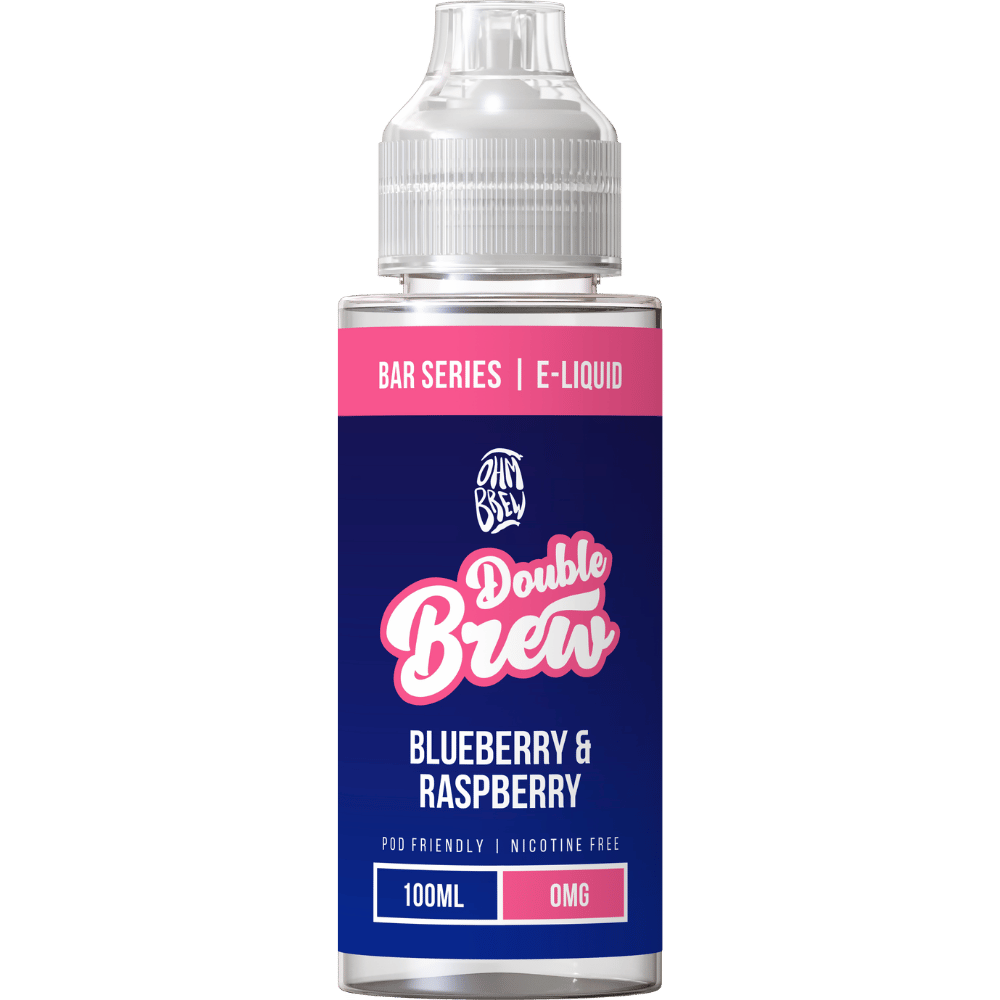 Ohm Brew Double Brew 100ml Shortfill E-Liquid Blueberry & Raspberry