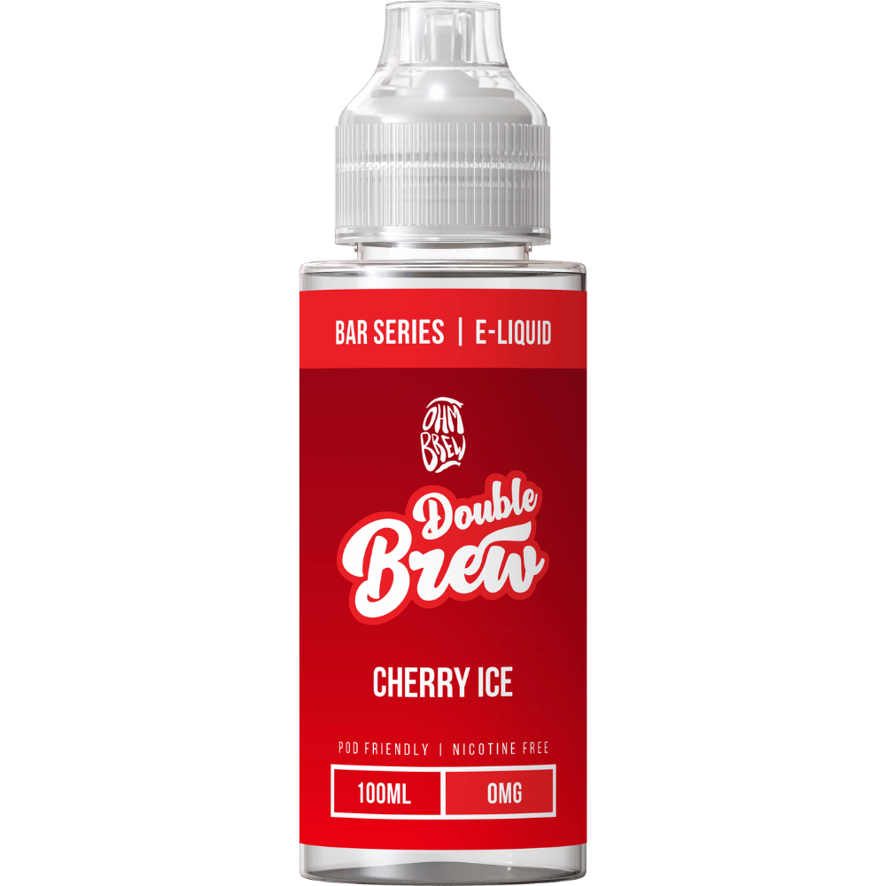 Ohm Brew Double Brew 100ml Shortfill E-Liquid Cherry Ice