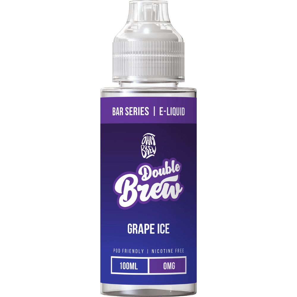Ohm Brew Double Brew 100ml Shortfill E-Liquid Grape Ice