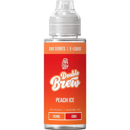 Ohm Brew Double Brew 100ml Shortfill E-Liquid Peach Ice