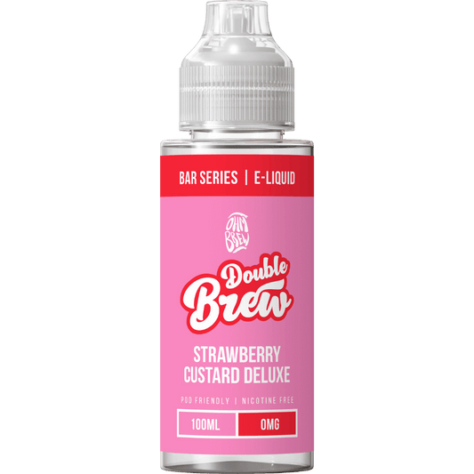 Ohm Brew Double Brew 100ml Shortfill E-Liquid Strawberry Custard Deluxe