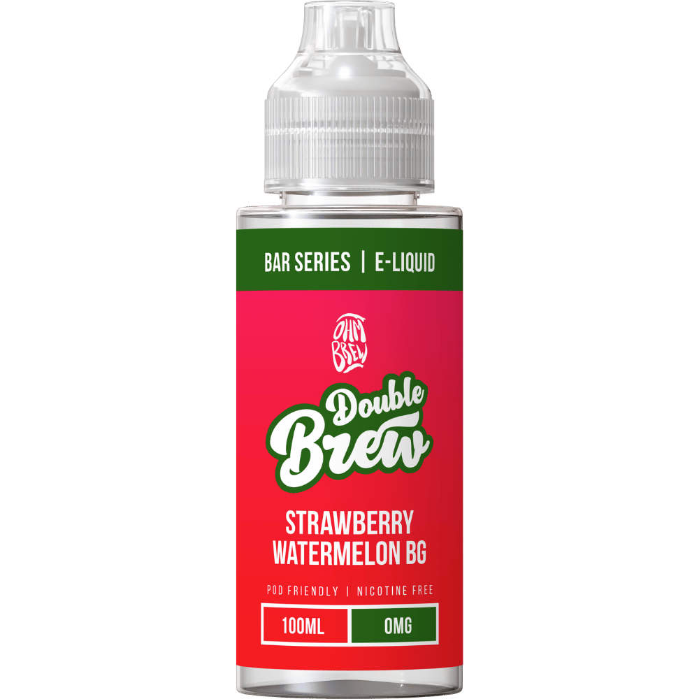 Ohm Brew Double Brew 100ml Shortfill E-Liquid Strawberry Watermelon BG