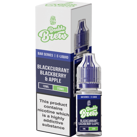 Ohm Brew Double Brew Nic Salt E-Liquid Blackcurrant Blackberry & Apple