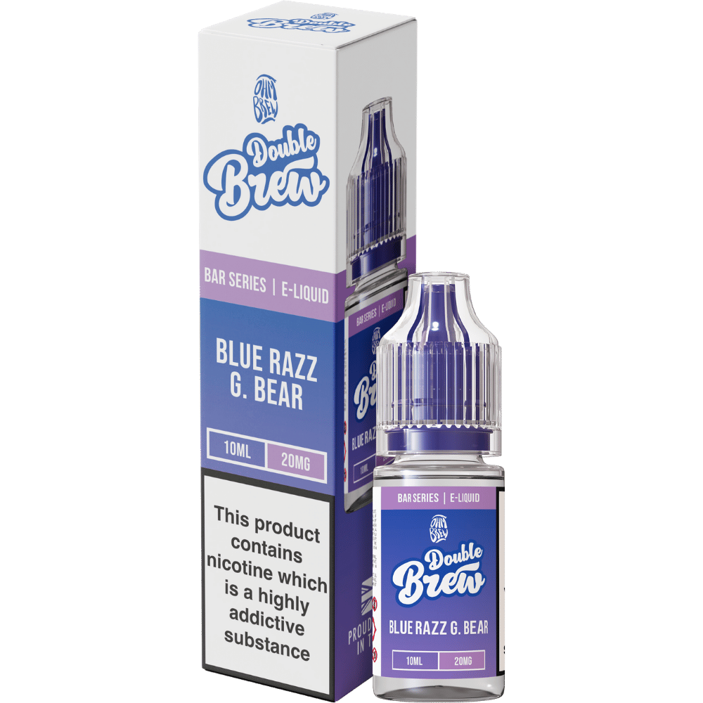 Ohm Brew Double Brew Nic Salt E-Liquid Blue Razz G Bear