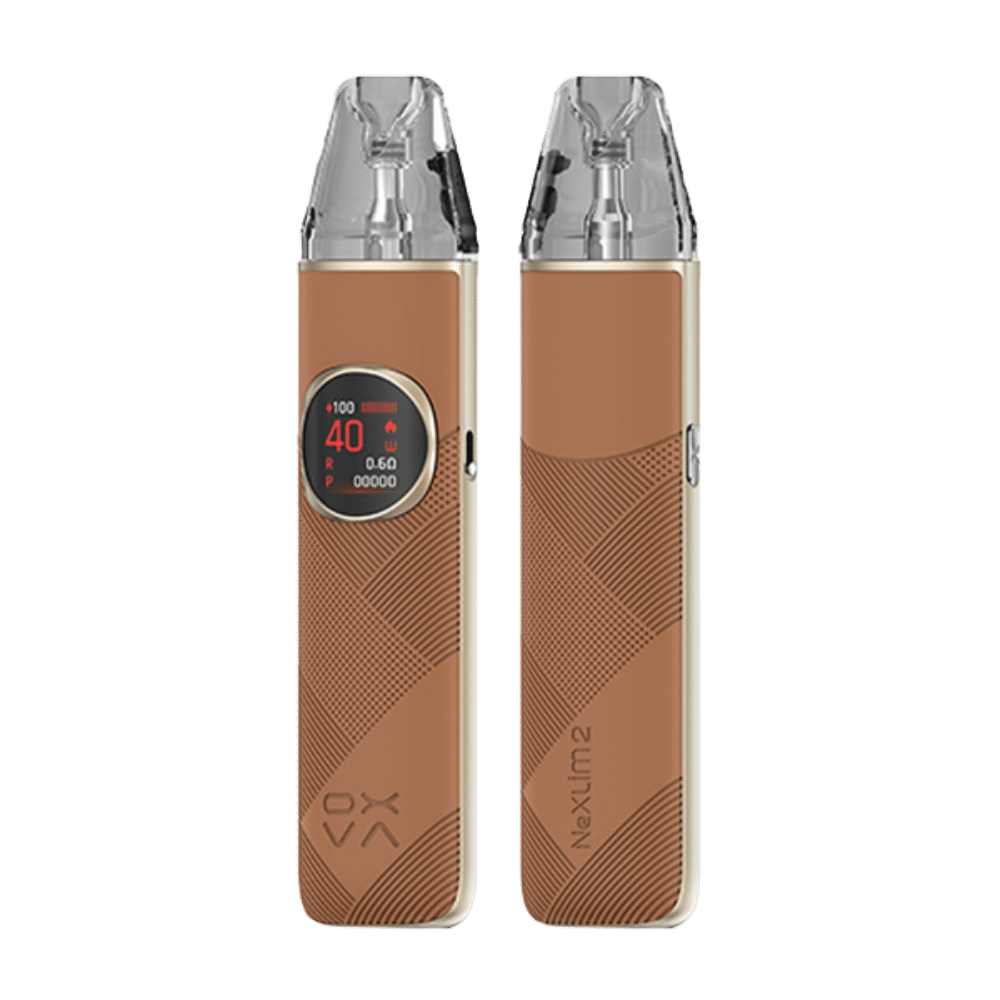 Oxva Nexlim 2 Pod Vape Kit Bright Brown Leather