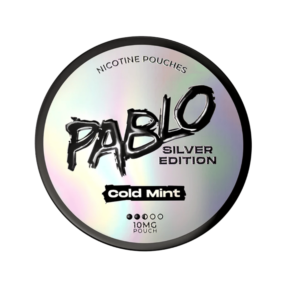 pablo tobacco pouches Pablo Silver Edition Nicotine Pouches Cold Mint