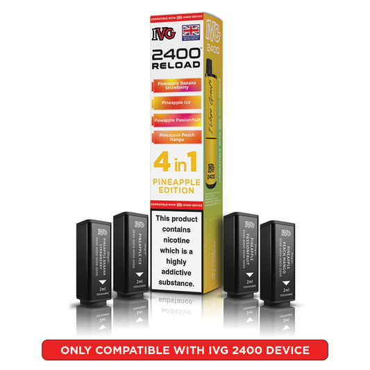 IVG 2400 Reload 4 in 1 Prefilled Pods Pineapple Edition