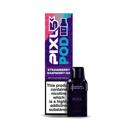 Pixl 5K Prefilled Pods Strawberry Raspberry Ice