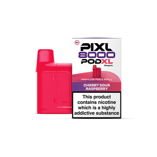 Pixl 8000 Cherry Sour Raspberry Refill Pods