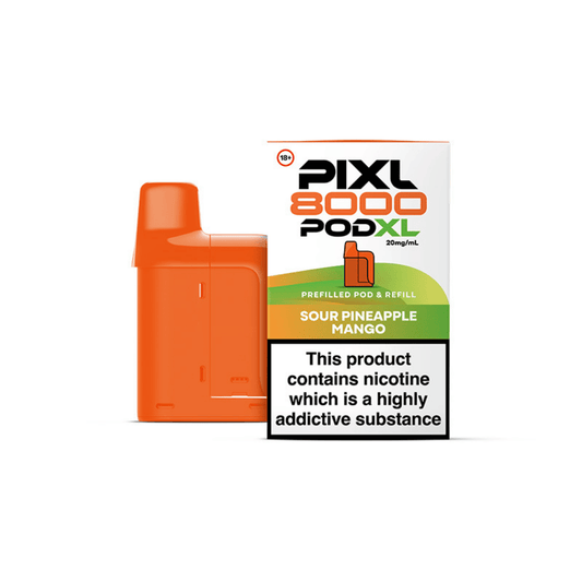 Pixl 8000 Sour Pineapple Mango Refill Pods 