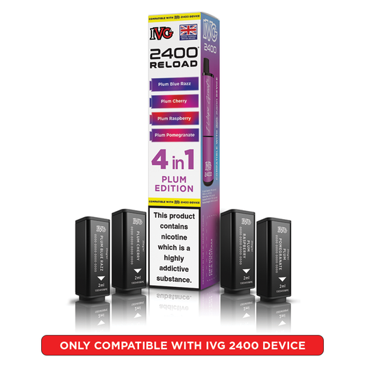 IVG 2400 Reload 4 in 1 Prefilled Pods Plum Edition