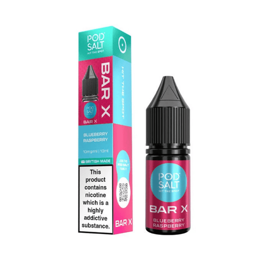 Pod Salt Bar Salt X Nic Salt E-Liquid Blueberry Raspberry