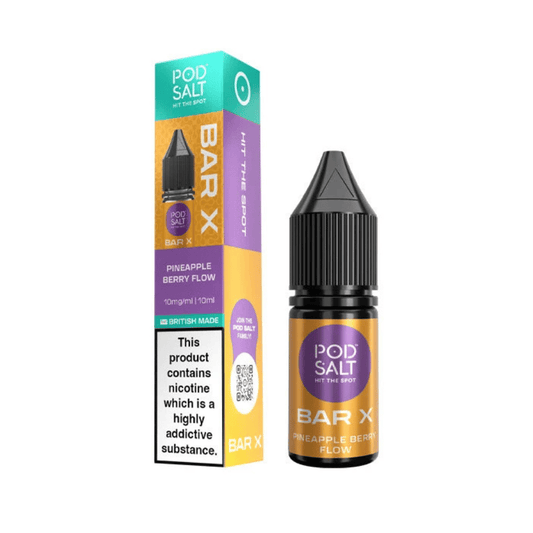 Pod Salt Bar Salt X Nic Salt E-Liquid Pineapple Berry Flow