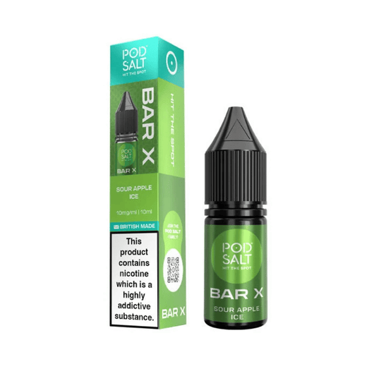 Pod Salt Bar Salt X Nic Salt E-Liquid Sour Apple Ice