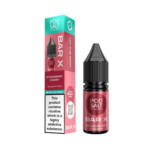 Pod Salt Bar Salt X Nic Salt E-Liquid Strawberry Cherry