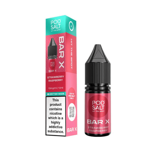 Pod Salt Bar Salt X Nic Salt E-Liquid Strawberry Raspberry