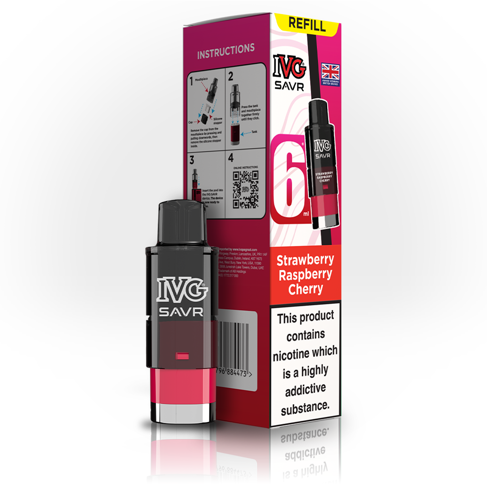 IVG Savr Strawberry Raspberry Cherry Refill