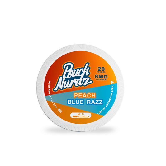Pouch Nurdz Peach Blue Razz Nicotine Pouches