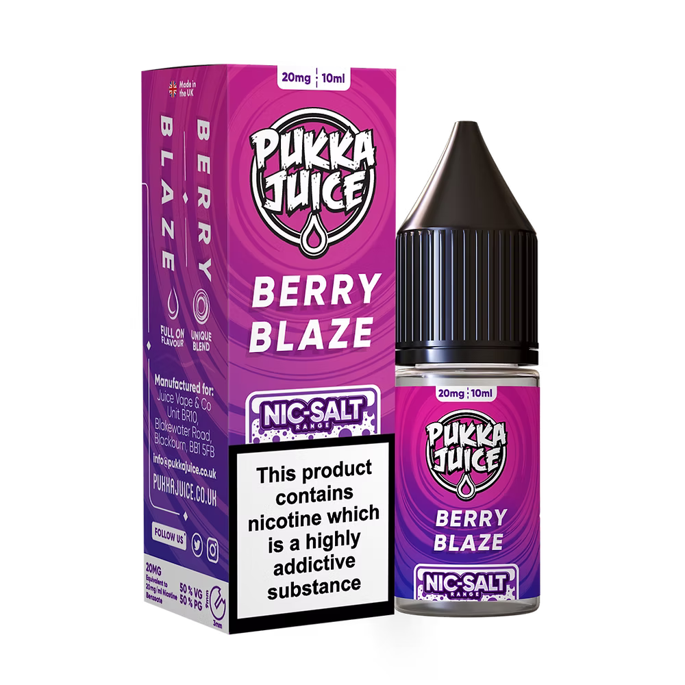 Pukka Juice Nic Salt E-Liquid Berry Blaze