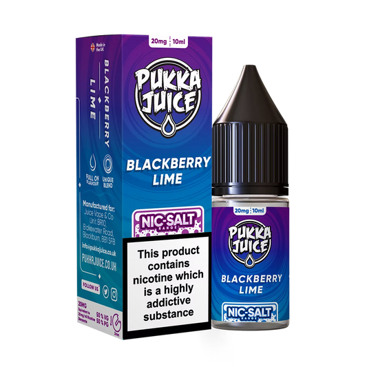 Pukka Juice Nic Salt E-Liquid Blackberry Lime