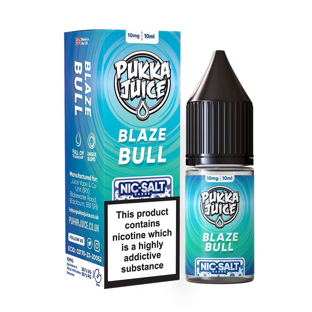 Pukka Juice Nic Salt E-Liquid Blaze Bull