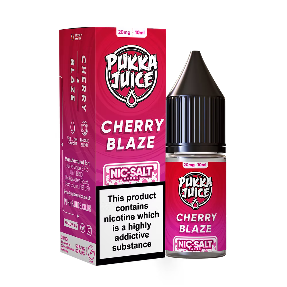 Pukka Juice Nic Salt E-Liquid Cherry Blaze