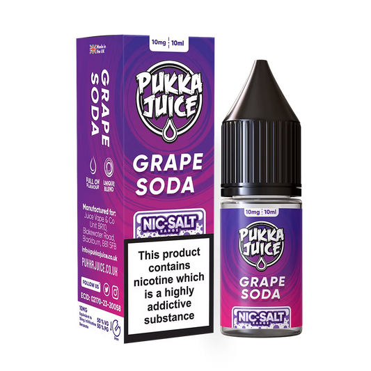 Pukka Juice Nic Salt E-Liquid Grape Soda