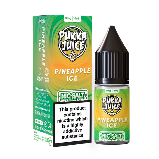Pukka Juice Nic Salt E-Liquid Pineapple Ice