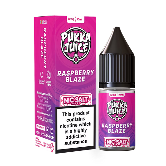 Pukka Juice Nic Salt E-Liquid Raspberry Blaze