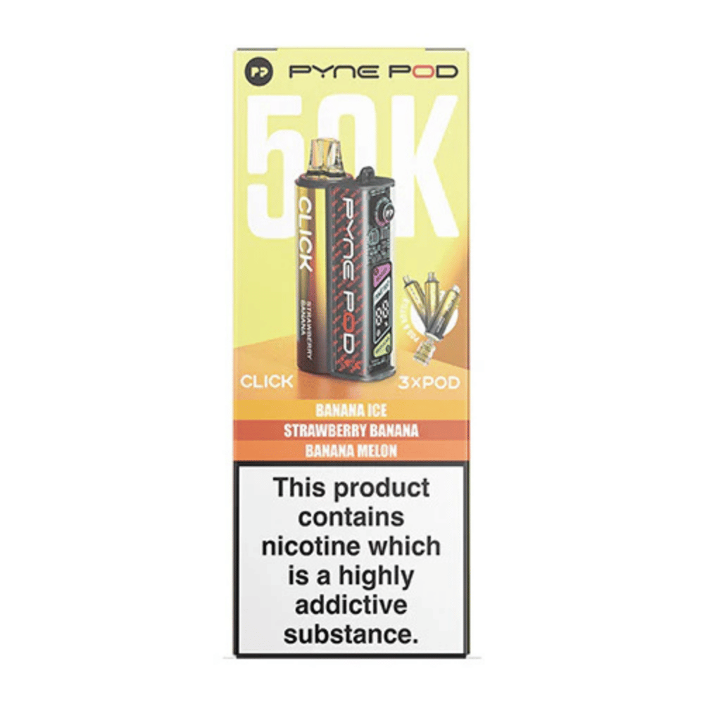 Pyne Pod Click 50k Prefilled Pod Kit Banana Edition Pyne Pod Click 50k Prefilled Pod Kit Banana Edition