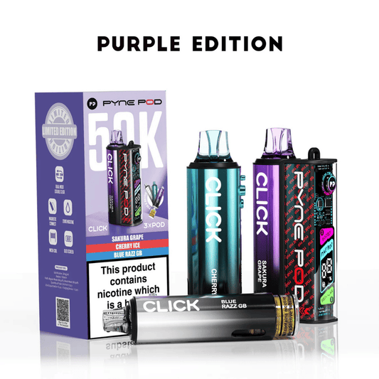 Pyne Pod Click 50k Prefilled Pod Kit Purple Edition