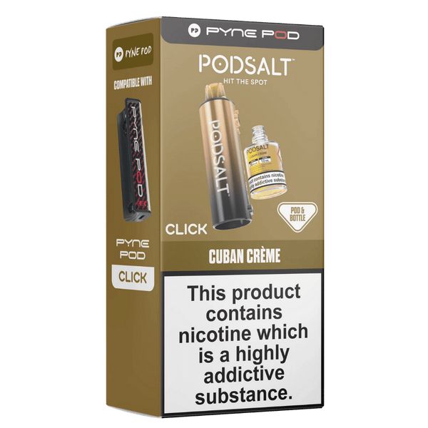 russian cream disposable vape Pyne Pod Click Prefilled Pod Cuban Creme