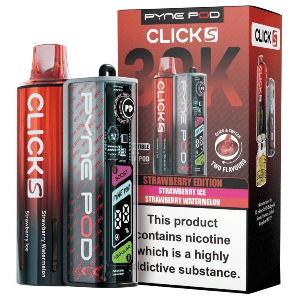 Pyne Pod Click S 30K Pod Kit Strawberry Edition