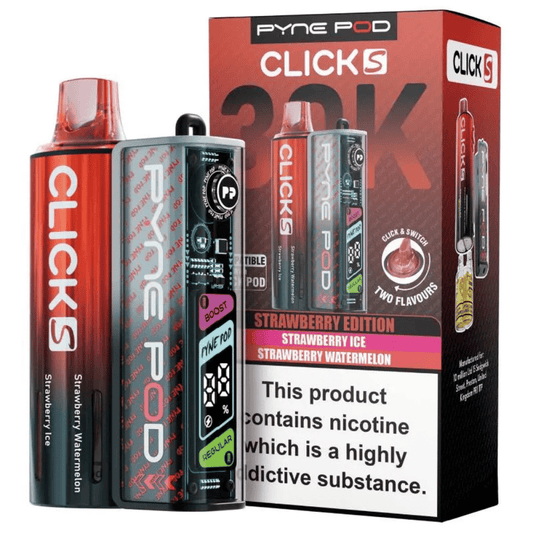 Pyne Pod Click S 30K Pod Kit Strawberry Edition