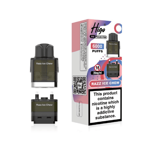 Higo BB Pulse 6000 Prefilled Pod Razz Ice Chew