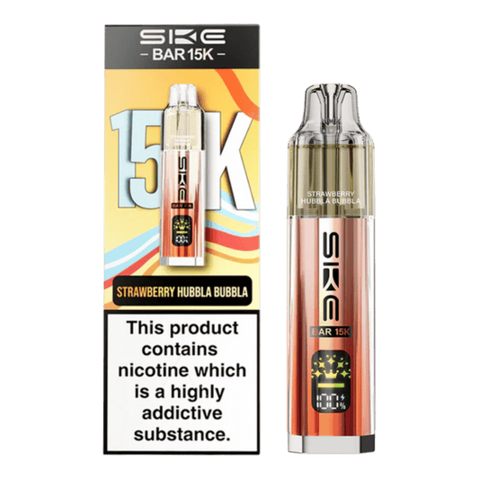 SKE Bar 15K Prefilled Pod Kit Strawberry Hubbla Bubbla