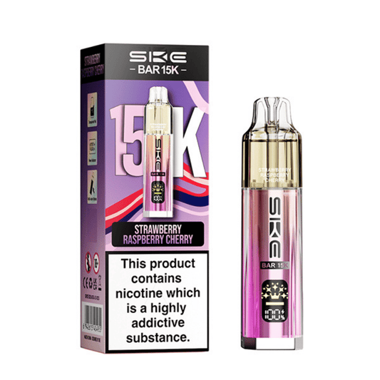 SKE Bar 15K Prefilled Pod Kit Strawberry Raspberry Cherry