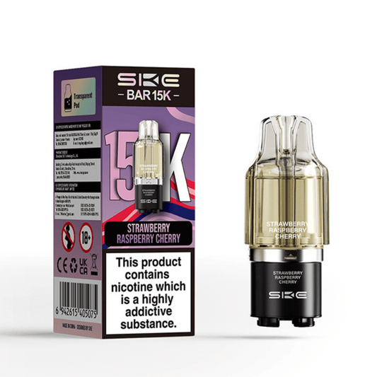 SKE Bar 15K Refill Pod Strawberry Raspberry Cherry
