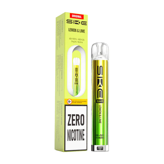 SKE Bar 600 Zero Nicotine Prefilled Pod Kit Lemon Lime