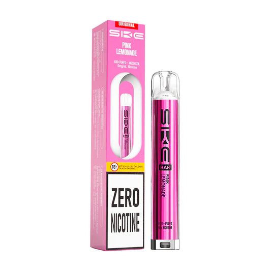 SKE Bar 600 Zero Nicotine Prefilled Pod Kit Pink Lemonade