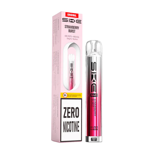 SKE Bar 600 Zero Nicotine Prefilled Pod Kit Strawberry Burst