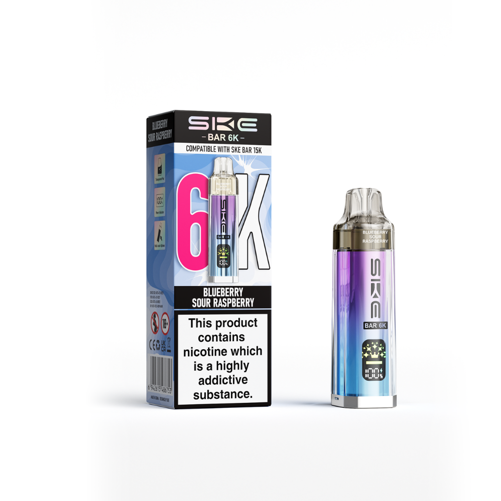SKE Bar 6K Prefilled Pod Kit Blueberry Sour Raspberry