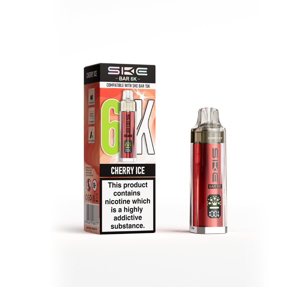 SKE Bar 6K Prefilled Pod Kit Cherry Ice
