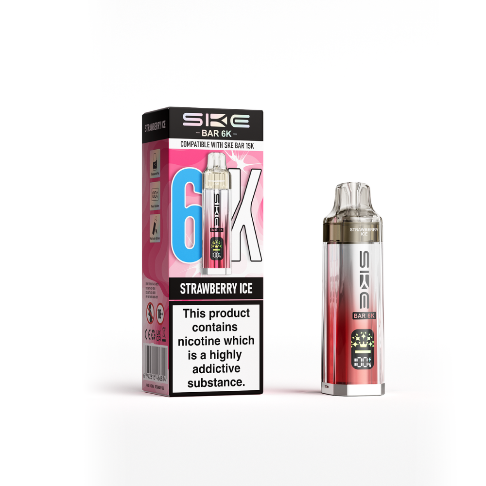 SKE Bar 6K Prefilled Pod Kit Strawberry Ice