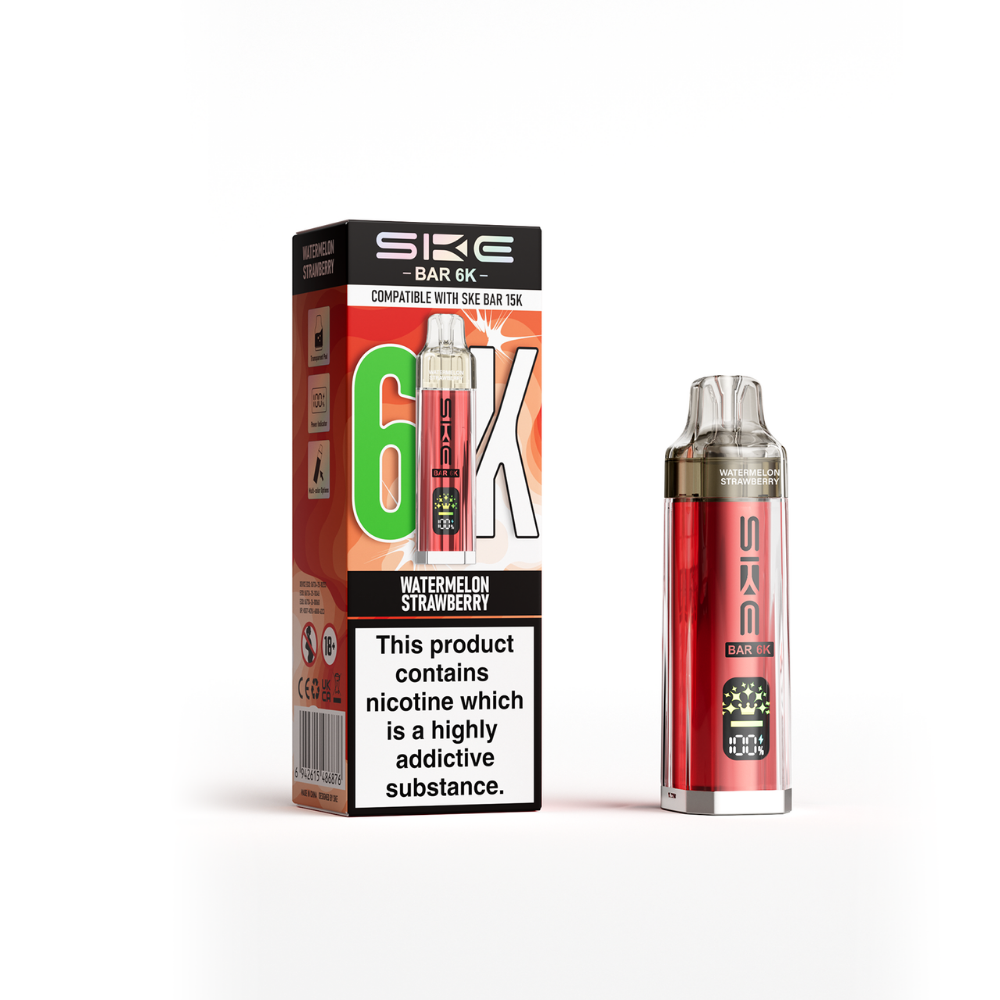 SKE Bar 6K Prefilled Pod Kit Watermelon Strawberry