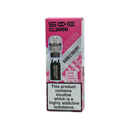 SKE CL2000 Prefilled Pods Bubble Cherry