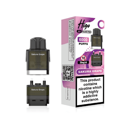 Higo BB Pulse 6000 Prefilled Pod Sakura Grape