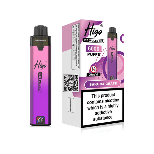 Higo BB Pulse 6000 Prefilled Pod Kit Sakura Grape