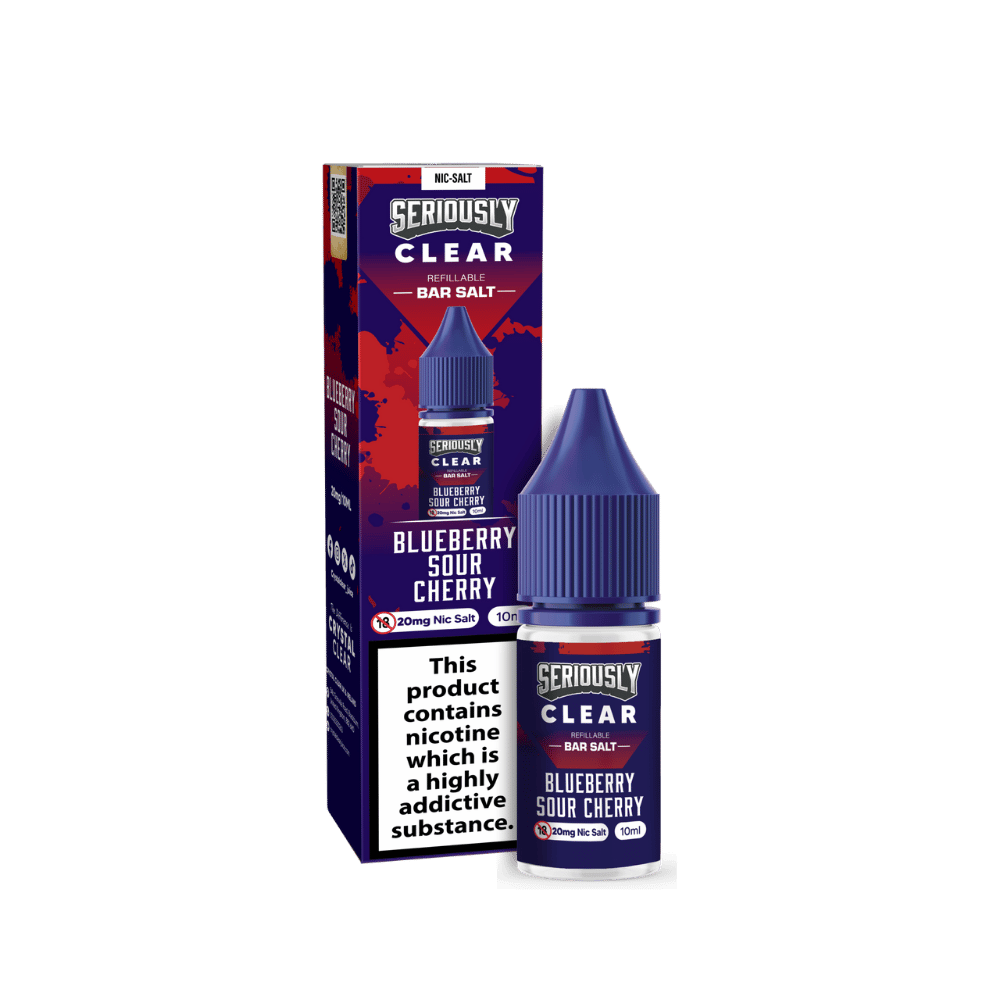 Seriously Clear Bar Salt E-liquid Blueberry Sour Cherry
